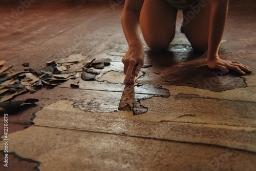 wooden floor photo