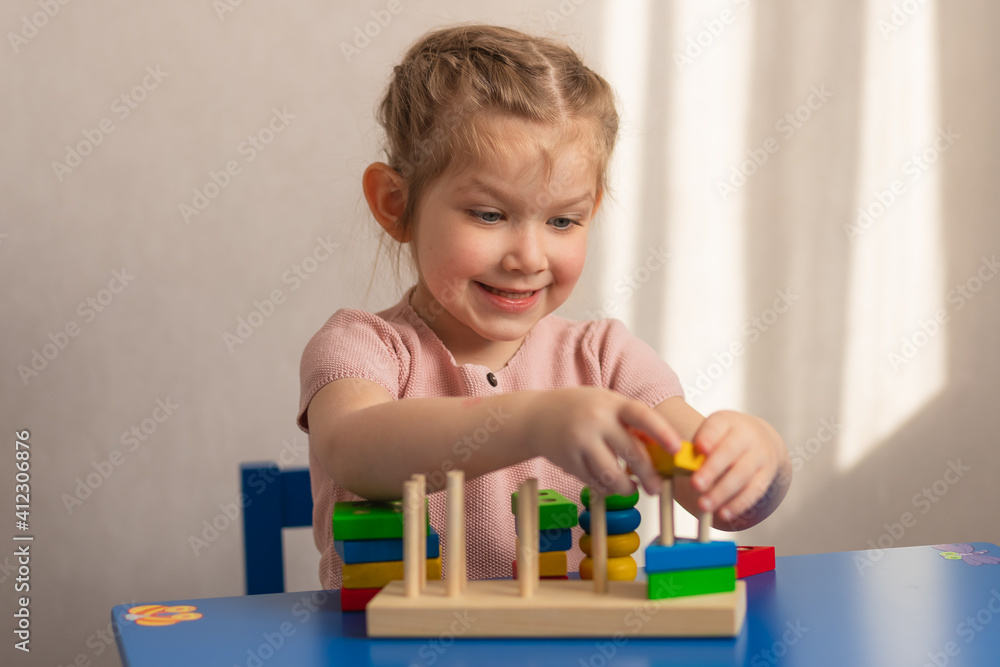 Children's wooden toy. The child collects the sorter. Educational logic toys for children. Montessori games for child development
Children's wooden toy. The child collects the sorter. Educational logic toys for children. Montessori games for child development