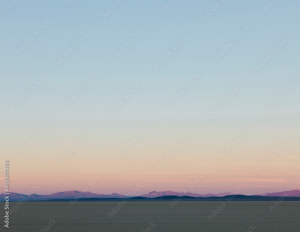 Black Rock Desert at dawn, Nevada Black Rock Desert at dawn, Nevada