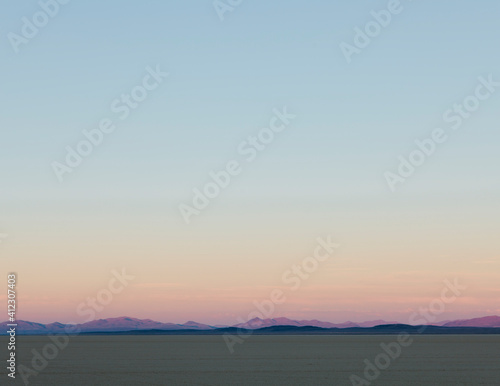 Black Rock Desert at dawn, Nevada photo