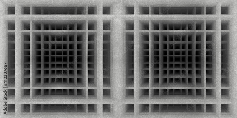 perspective squares background on cement floor perspective squares background on cement floor