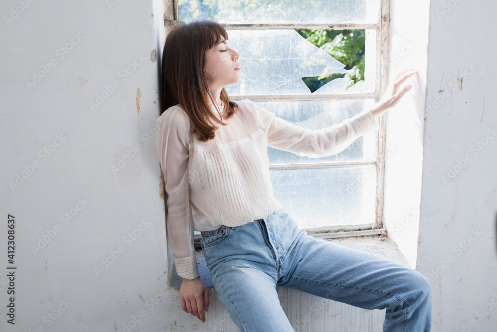 Portrait of fashionable young woman Portrait of fashionable young woman