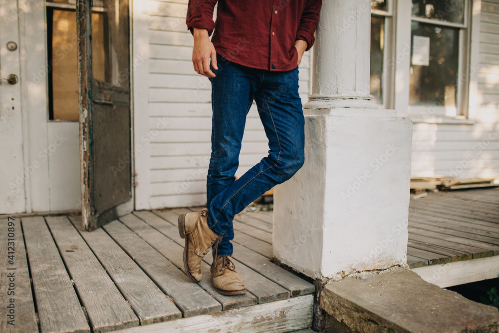 Man on Porch Man on Porch