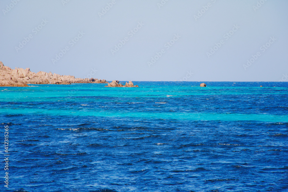 Italy, Sardinia - view of the Maddalena islands
