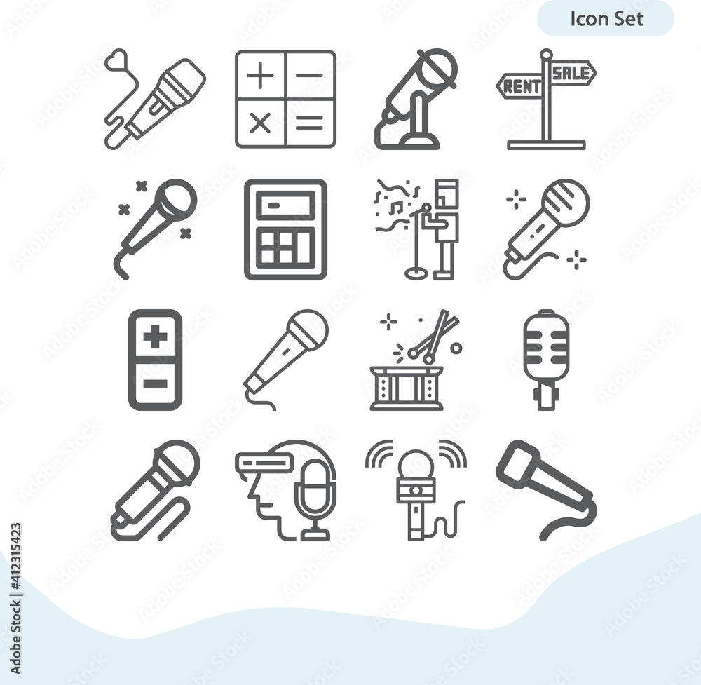 Simple set of criminals related lineal icons. Simple set of criminals related lineal icons.