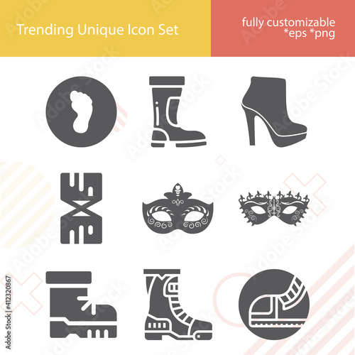 Simple set of luggage compartment related filled icons.