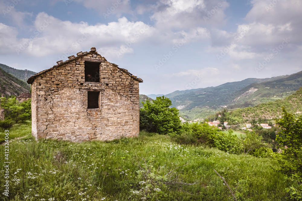 Ghost Rural Town Abandoned since the 1950s, Central Italy Ghost Rural Town Abandoned since the 1950s, Central Italy