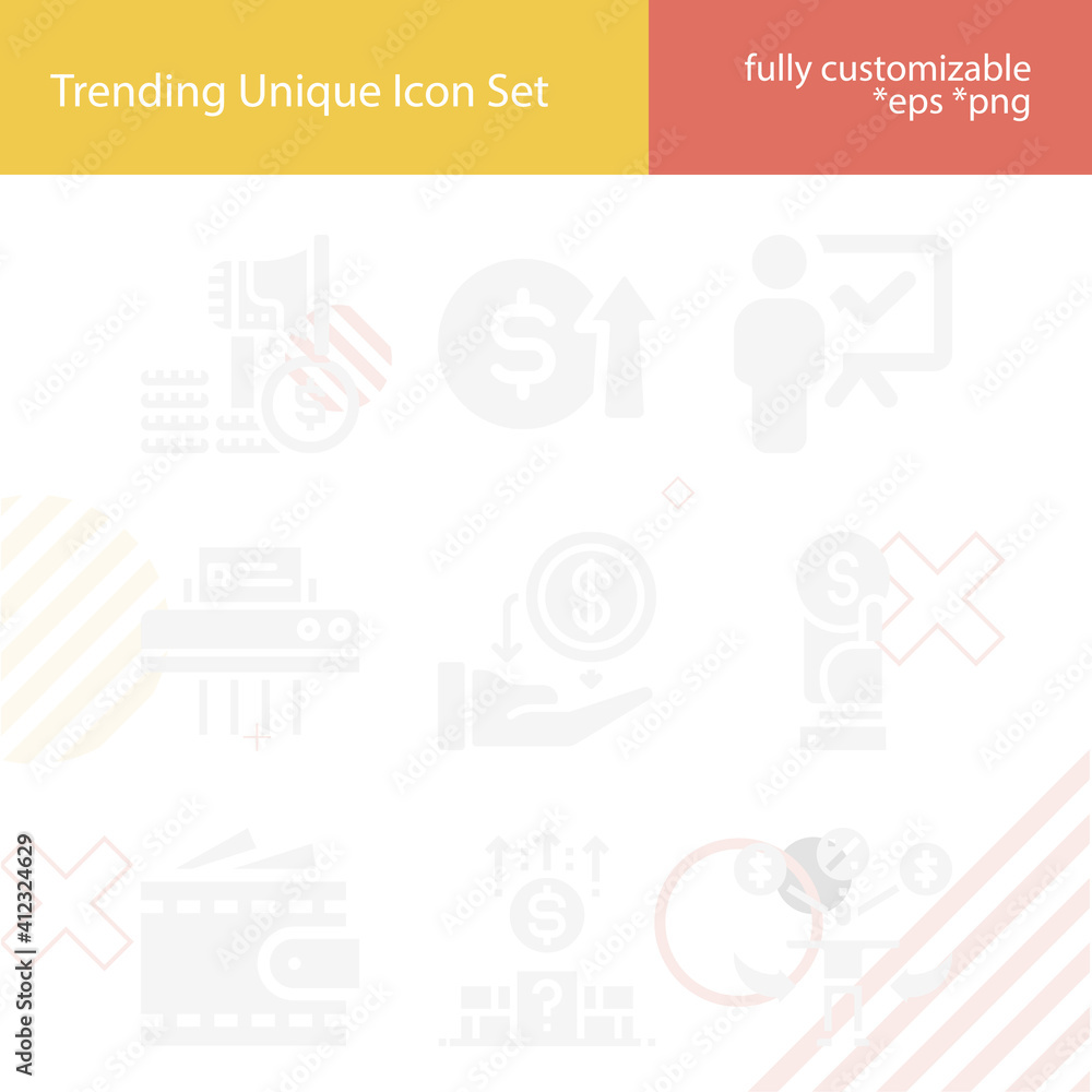 Simple set of taxes related filled icons. Simple set of taxes related filled icons.