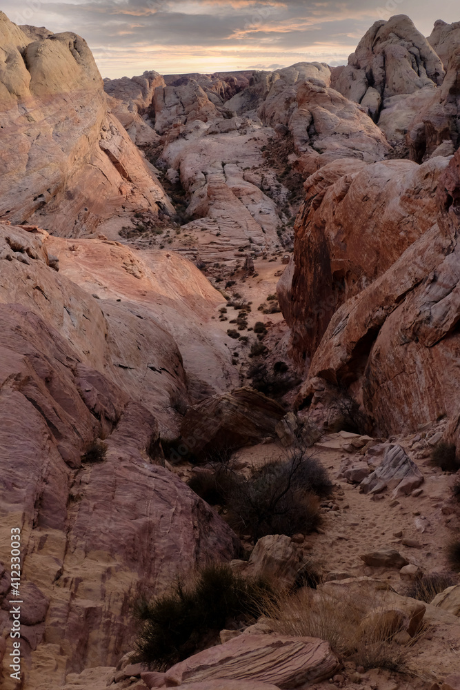 Obraz premium Valley of fire sunset