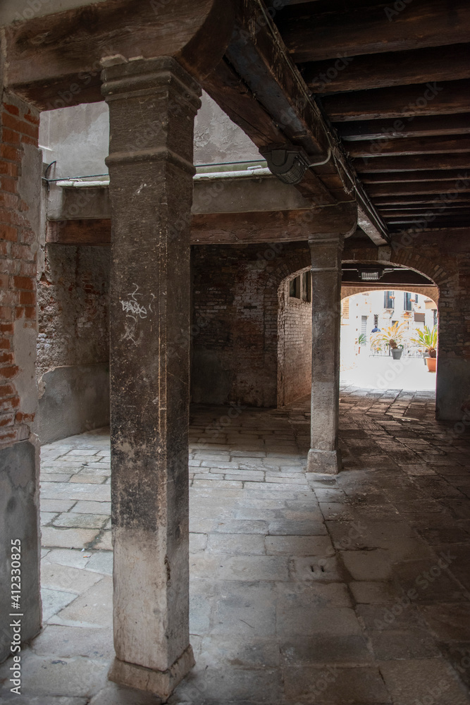 Characteristic view of the city of Venice, Italy, Europe