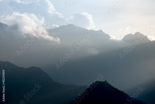 Fansipan mountain in Sapa, Vietnam photo