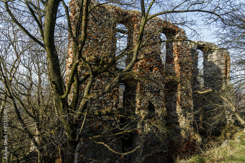 Ruins of old castle called Pajstun, Slovakia