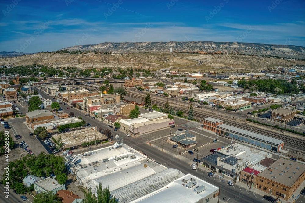 Rock Springs is the 5th Largest Town in Wyoming and a Stop on a Passenger Train Line