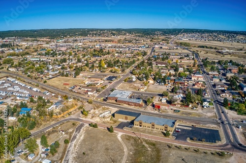 Aerial View of the Colorado Springs Suburb of Monument