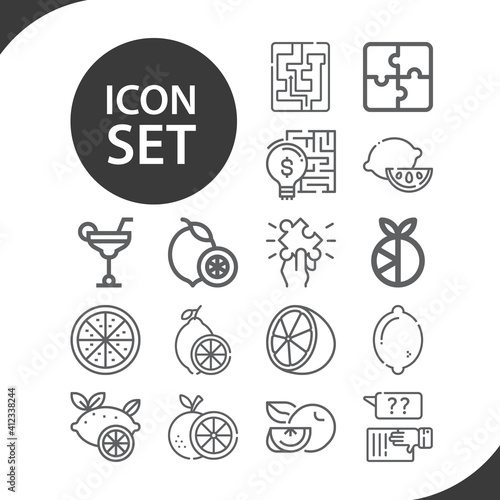 Simple set of hydroxide related lineal icons.