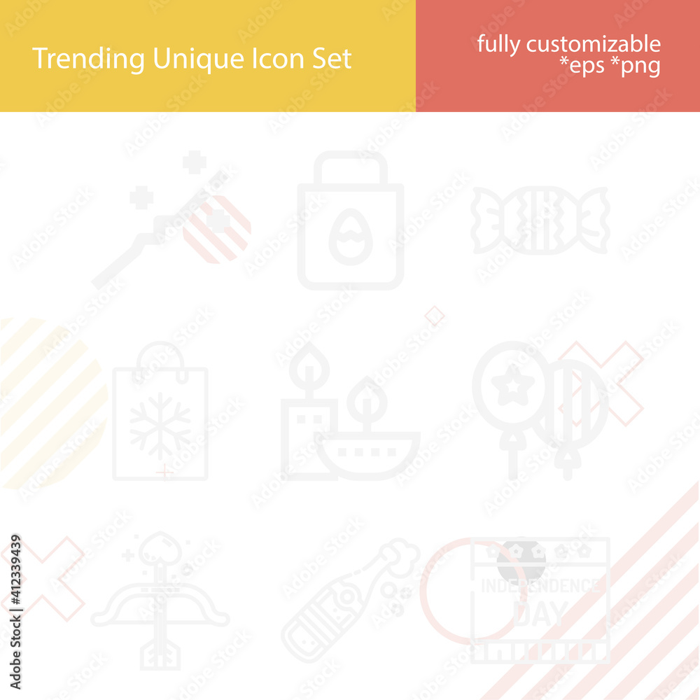 Simple set of christmas related lineal icons. Simple set of christmas related lineal icons.