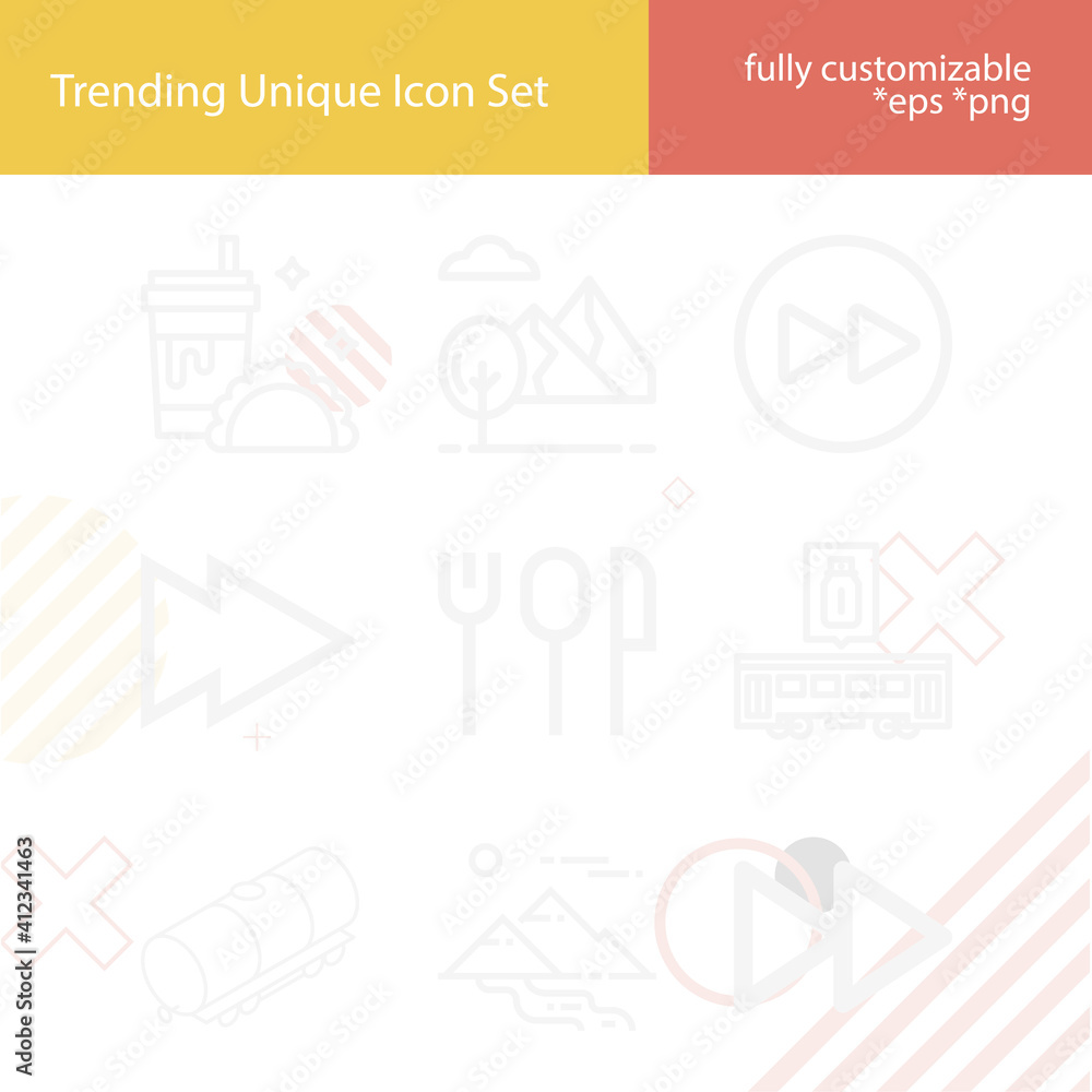 Simple set of rapid related lineal icons. Simple set of rapid related lineal icons.