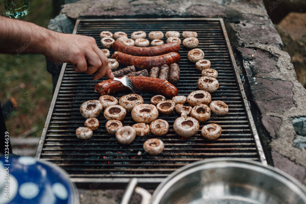 Barbecue in nature