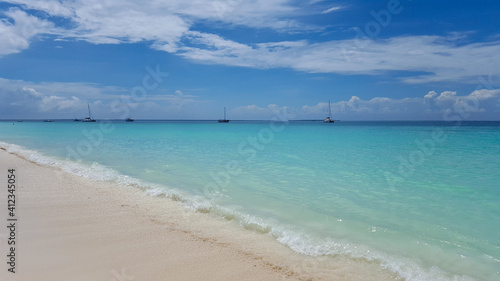Luxury beach on the island of Zanzibar. Tanzania © Elena Sviridova