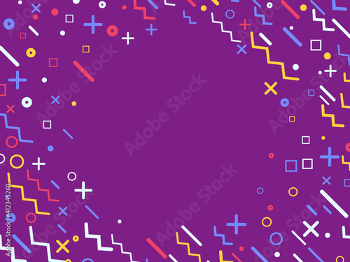 Abstract minimal geometric background. Vector illustration.
