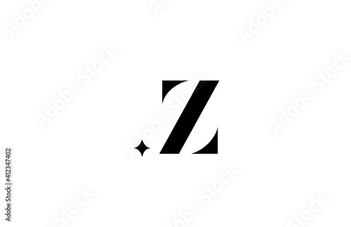 black and white Z alphabet letter logo for business with star. Creative lettering for company. Corporate identity branding design icon Free Download black and white Z alphabet letter logo for business with star. Creative lettering for company. Corporate identity branding design icon - GFXLoad