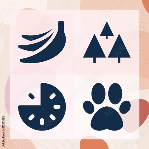 Simple set of trinity related filled icons