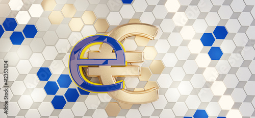 symbol of the digital curre...