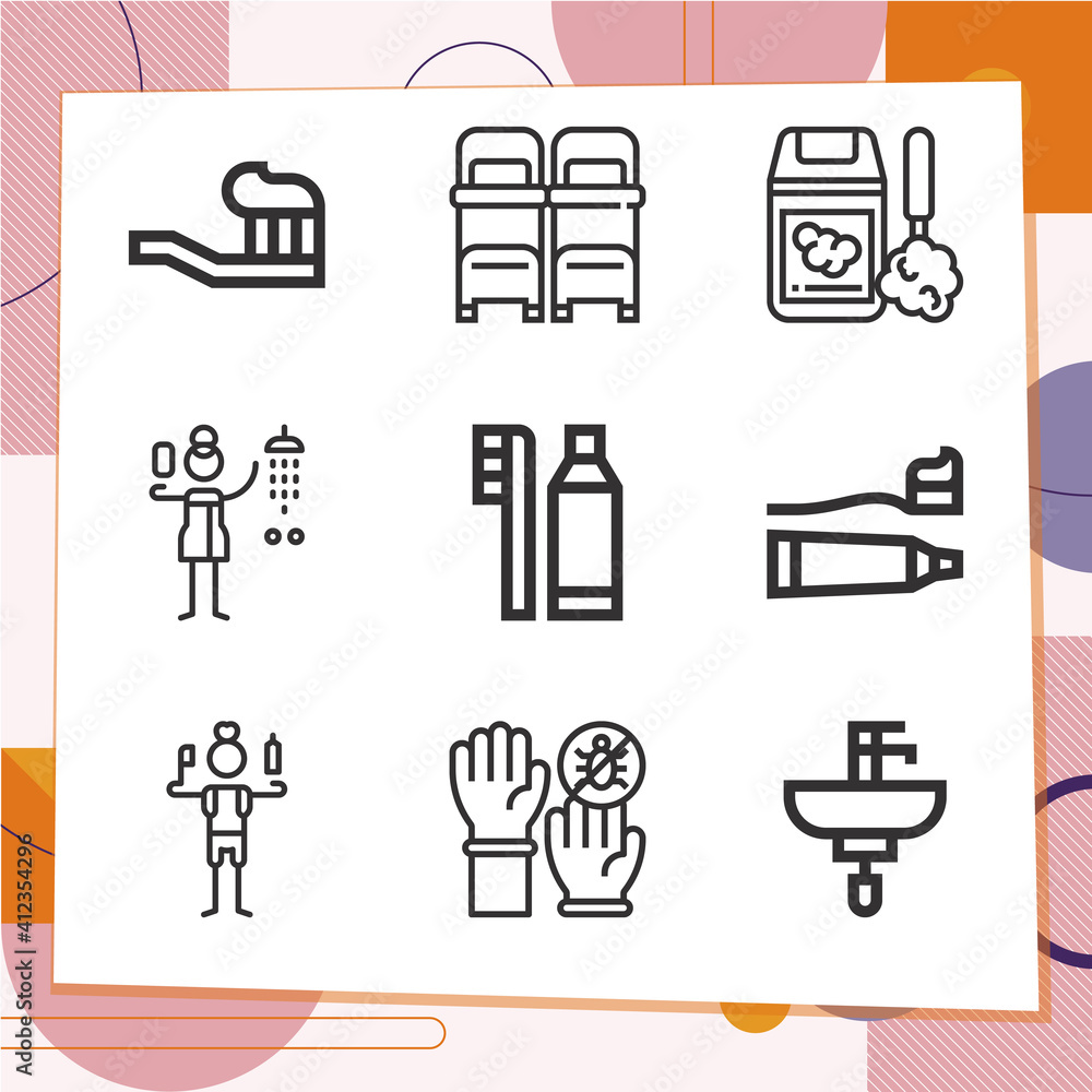 Simple set of 9 icons related to epidemiology Simple set of 9 icons related to epidemiology