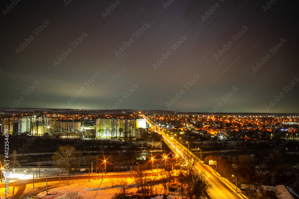 The stars in the sky over the city The stars in the sky over the city