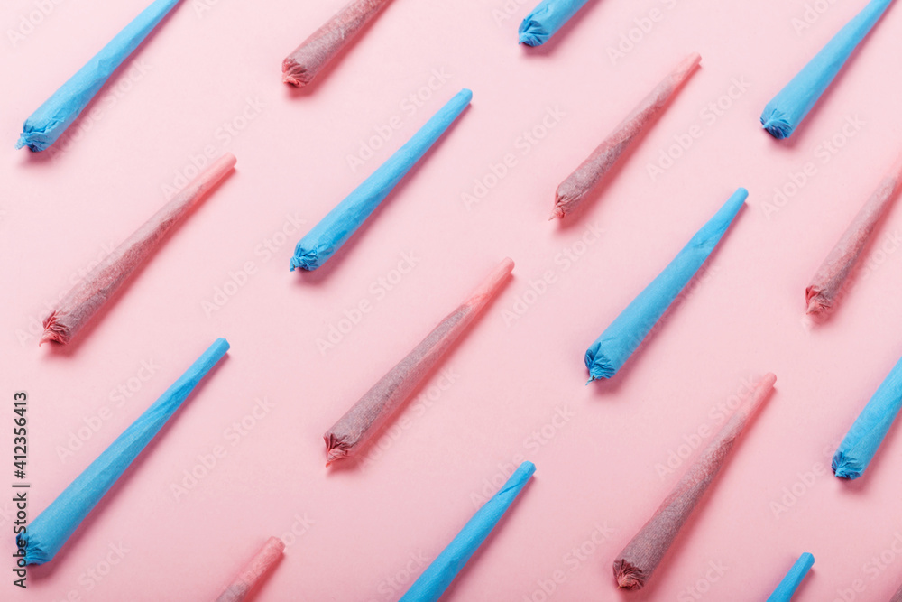 Pink & Blue Joints Pattern on XXX Background Pink & Blue Joints Pattern on XXX Background
