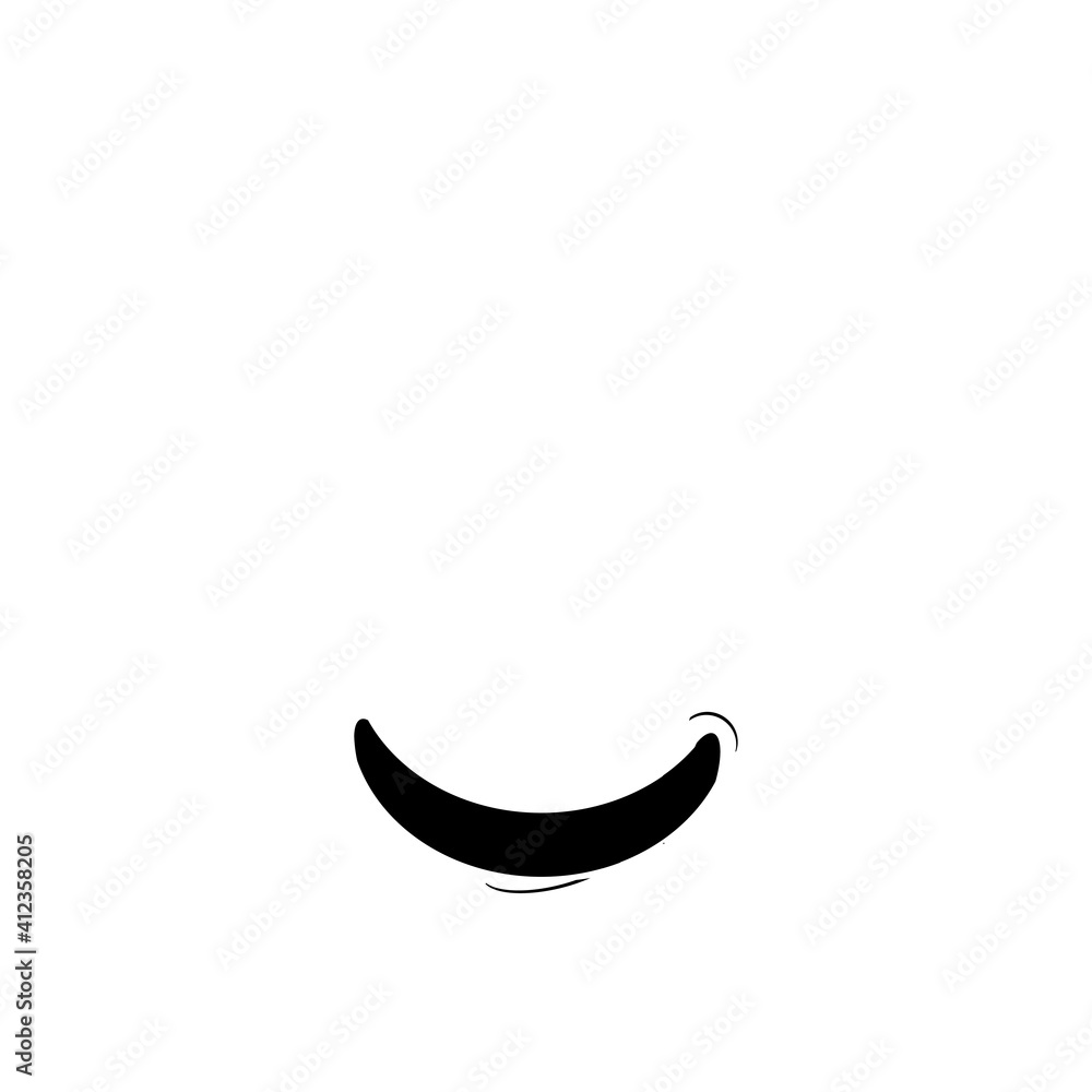Smile icon Logo Vector Template Design - Vector white Smile icon Logo Vector Template Design - Vector white