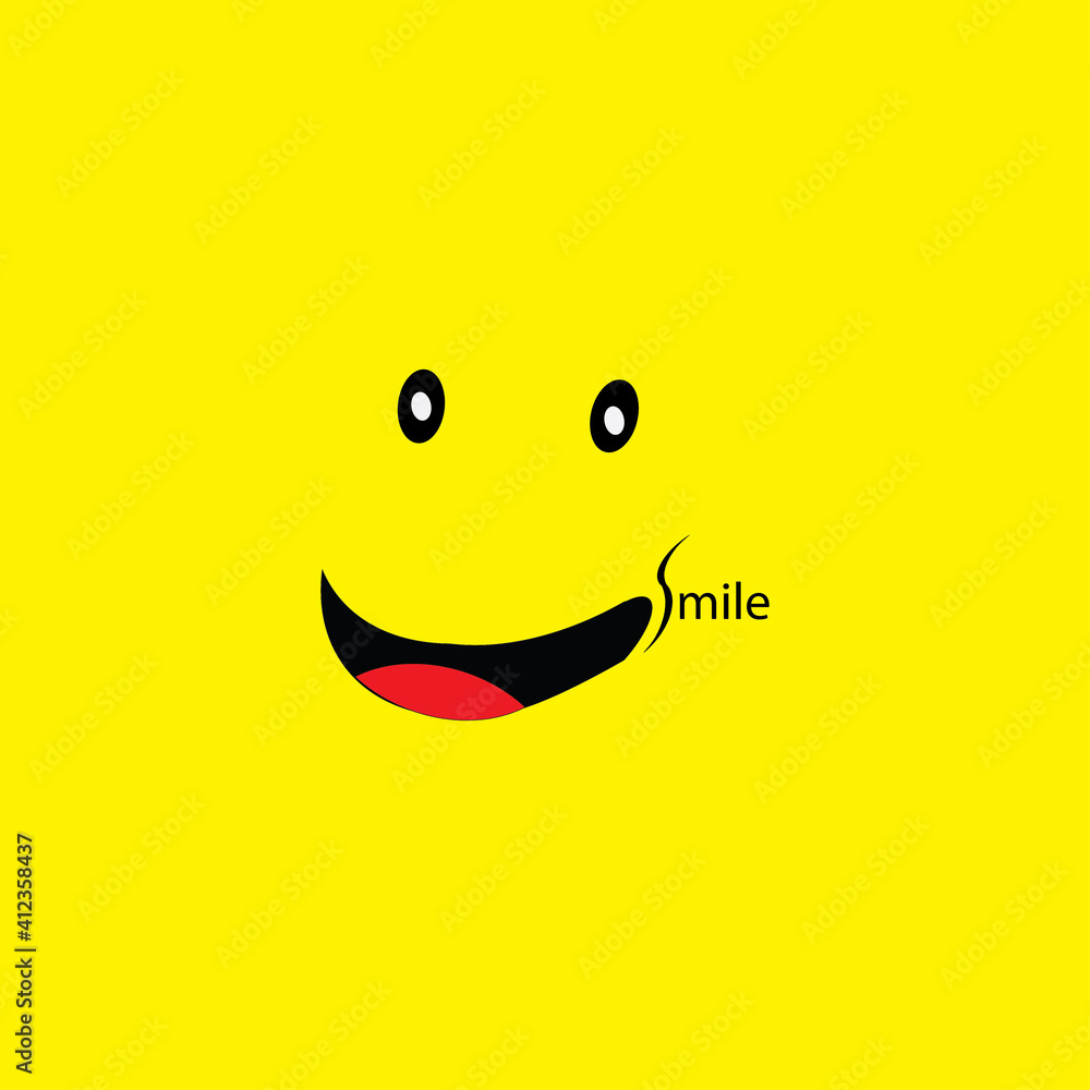 Smile icon Logo Vector Template Design - Vector