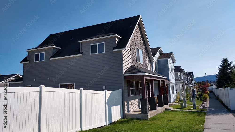 A row of houses A row of houses