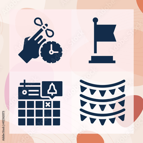 Simple set of glory related filled icons
