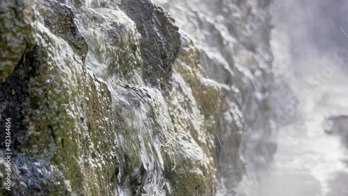 water flowing over rocks Sierra de Cazorla