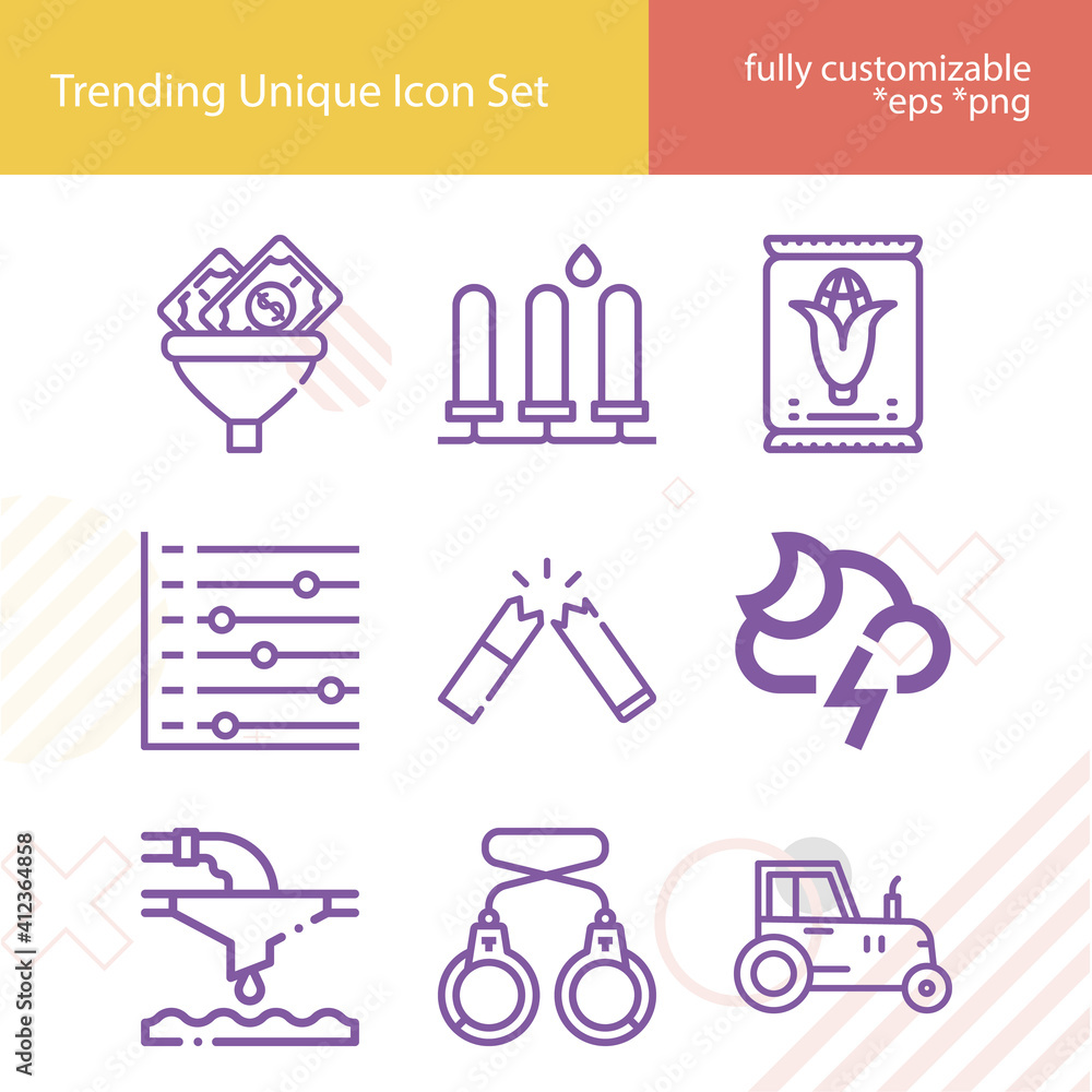 Simple set of dust related lineal icons. Simple set of dust related lineal icons.