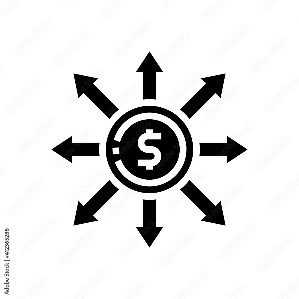 consumption money glyph icon vector. consumption money sign. isolated contour symbol black illustration consumption money glyph icon vector. consumption money sign. isolated contour symbol black illustration