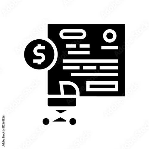pregnancy allowance glyph icon vector. pregnancy allowance sign. isolated contour symbol black illustration