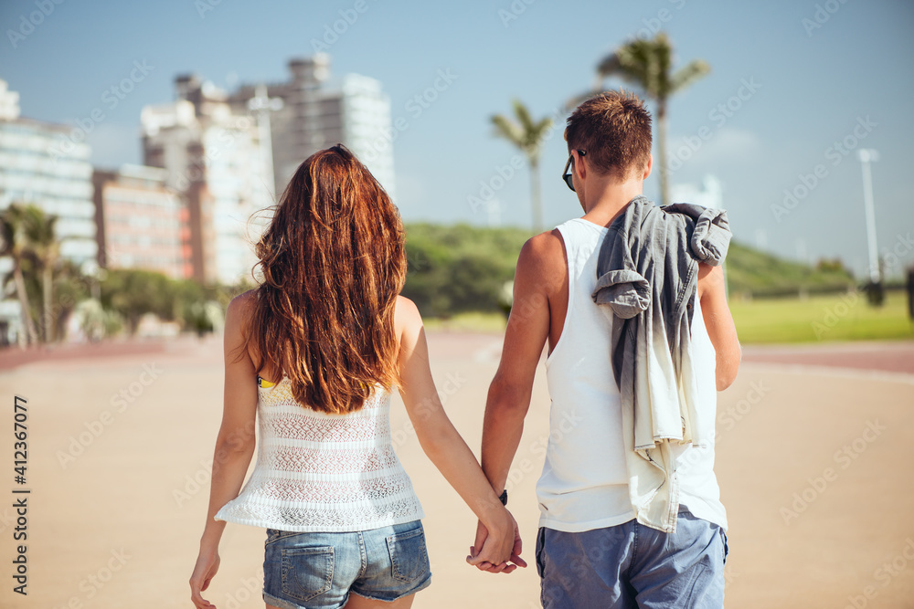 Sexy Couple in summer at the beach front Sexy Couple in summer at the beach front