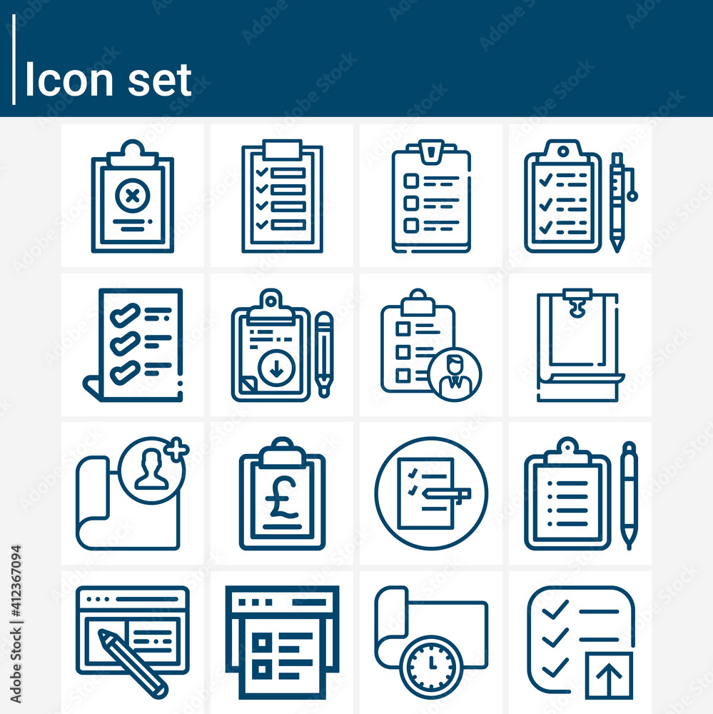 Simple set of undertaking related lineal icons. Simple set of undertaking related lineal icons.