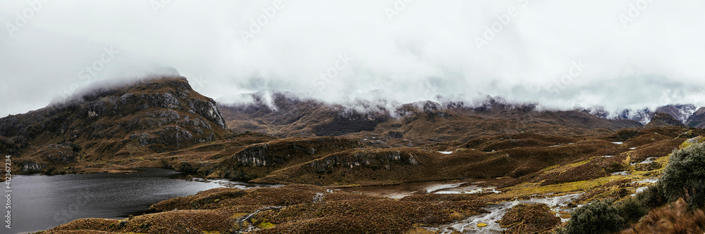 Panoramic Mountain Landscape / Ecuador Panoramic Mountain Landscape / Ecuador