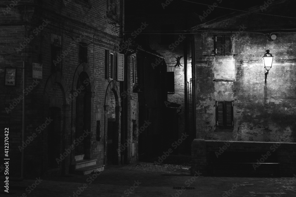 Italian city at night Italian city at night