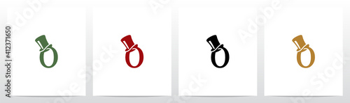 Top Hat On Letter Logo Design O