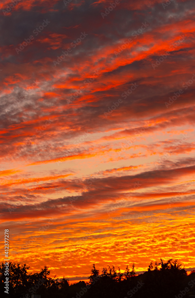 red sunset sky red sunset sky