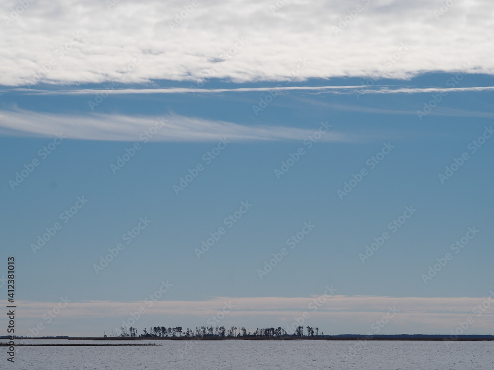 winter clouds over Chesapeake Bay winter clouds over Chesapeake Bay