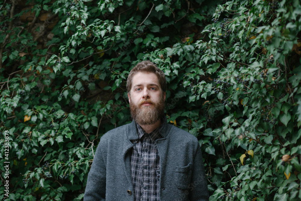 Portrait of young man with beard Portrait of young man with beard