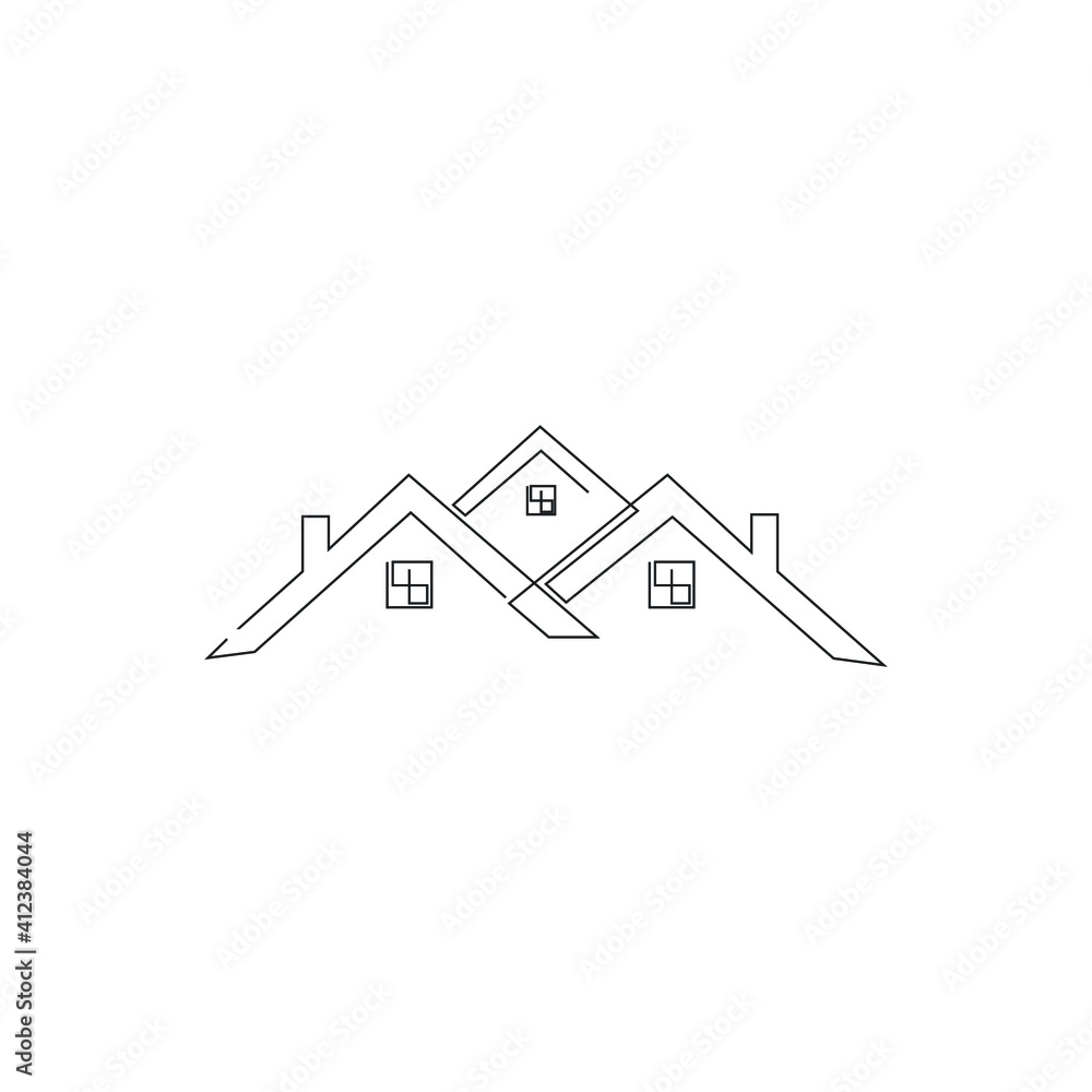 logo design real estate continuous line drawing simple clean and tidy logo design real estate continuous line drawing simple clean and tidy