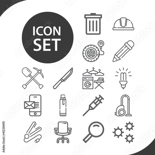 Simple set of sociology related lineal icons.
