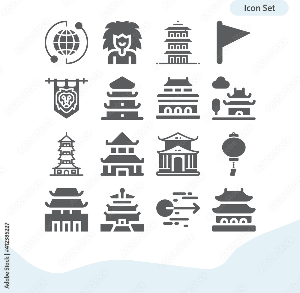 Simple set of nationalist related filled icons. Simple set of nationalist related filled icons.