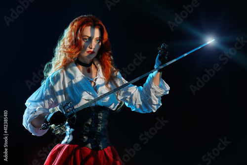 stunning beauty with rapier